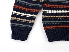 Name It dark sapphire stribet strikbluse